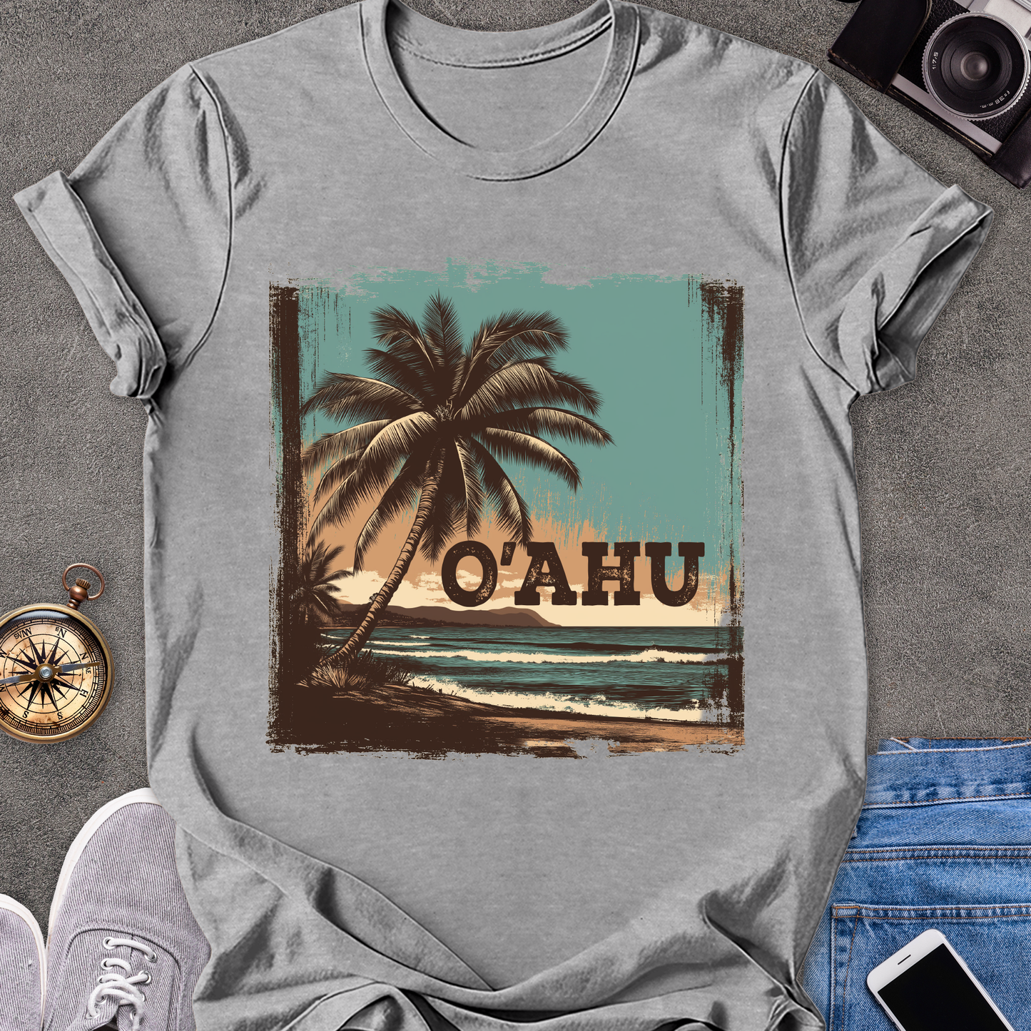 O'ahu | Unisex Softstyle T-Shirt | Hawaii Travel Tee