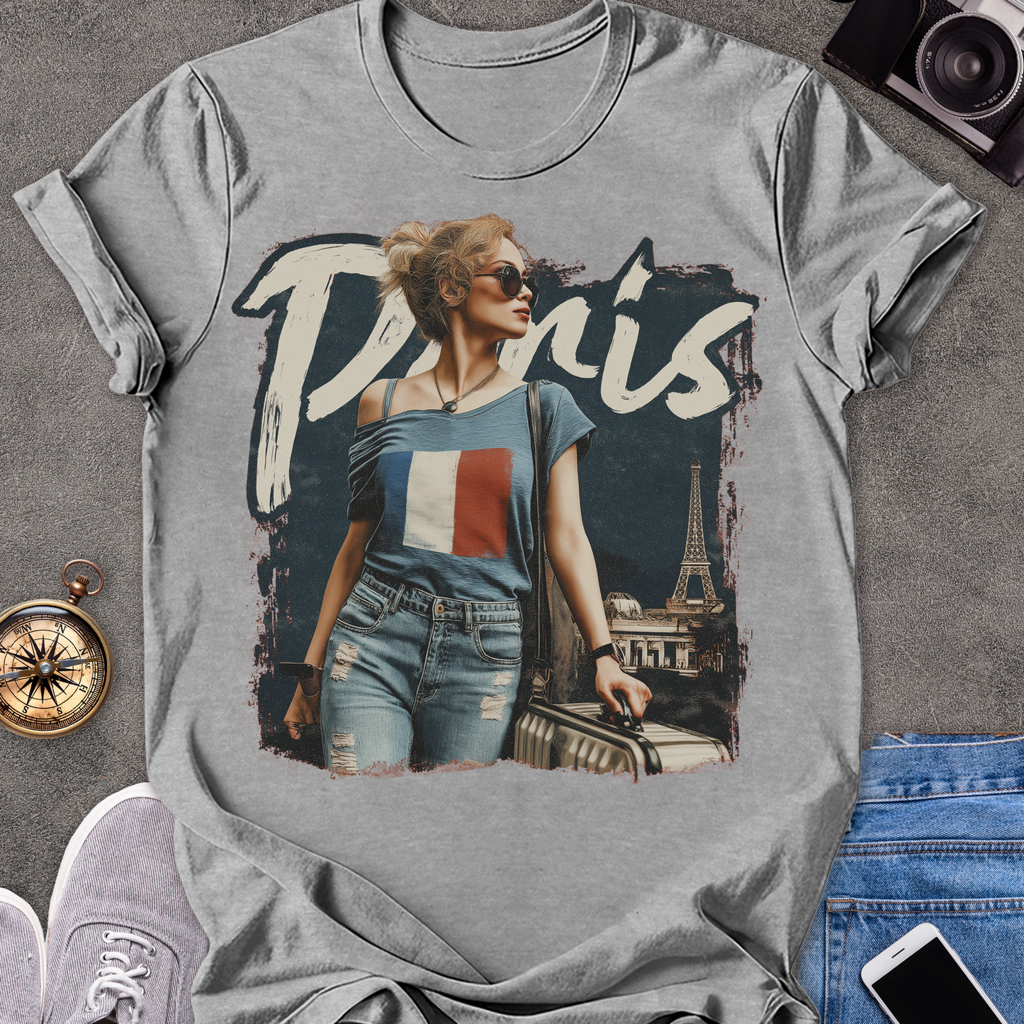 Paris | Unisex Softstyle T-Shirt | Paris Travel Tee