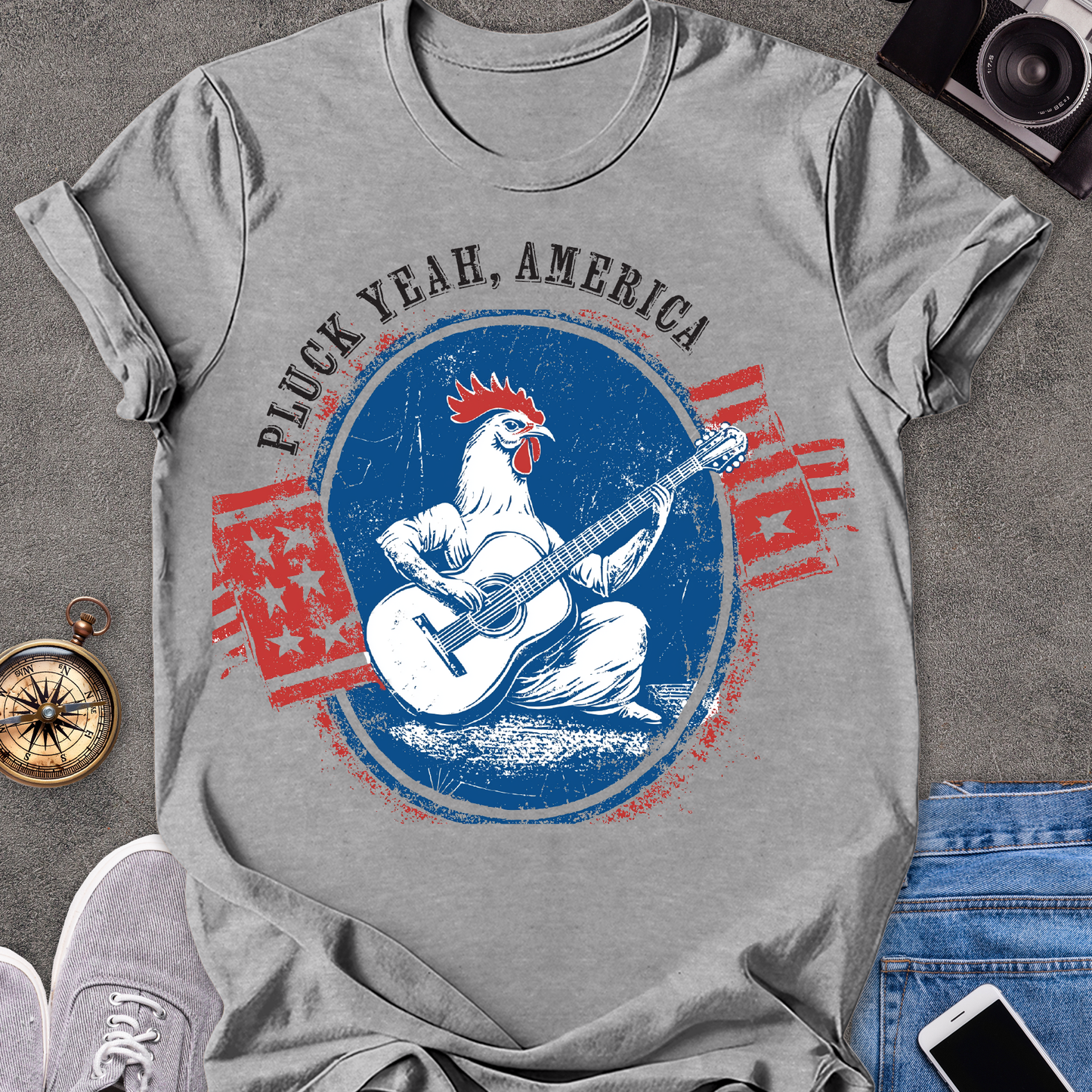 Pluck Yeah, America | Unisex Softstyle T-Shirt | USA Travel Tee