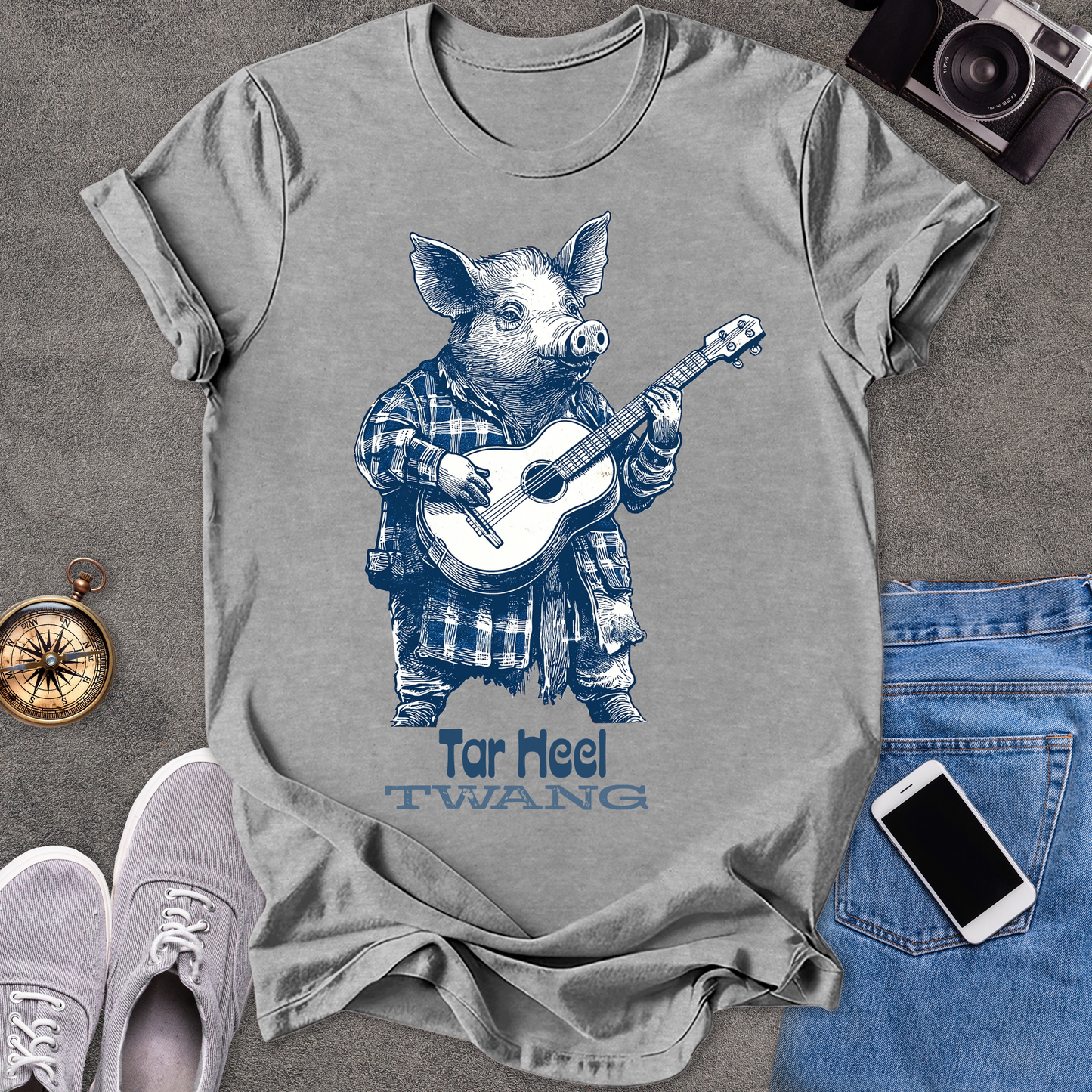 Tar Heel Twang | Unisex Softstyle T-Shirt | Fun and Casual Music Lover Tee