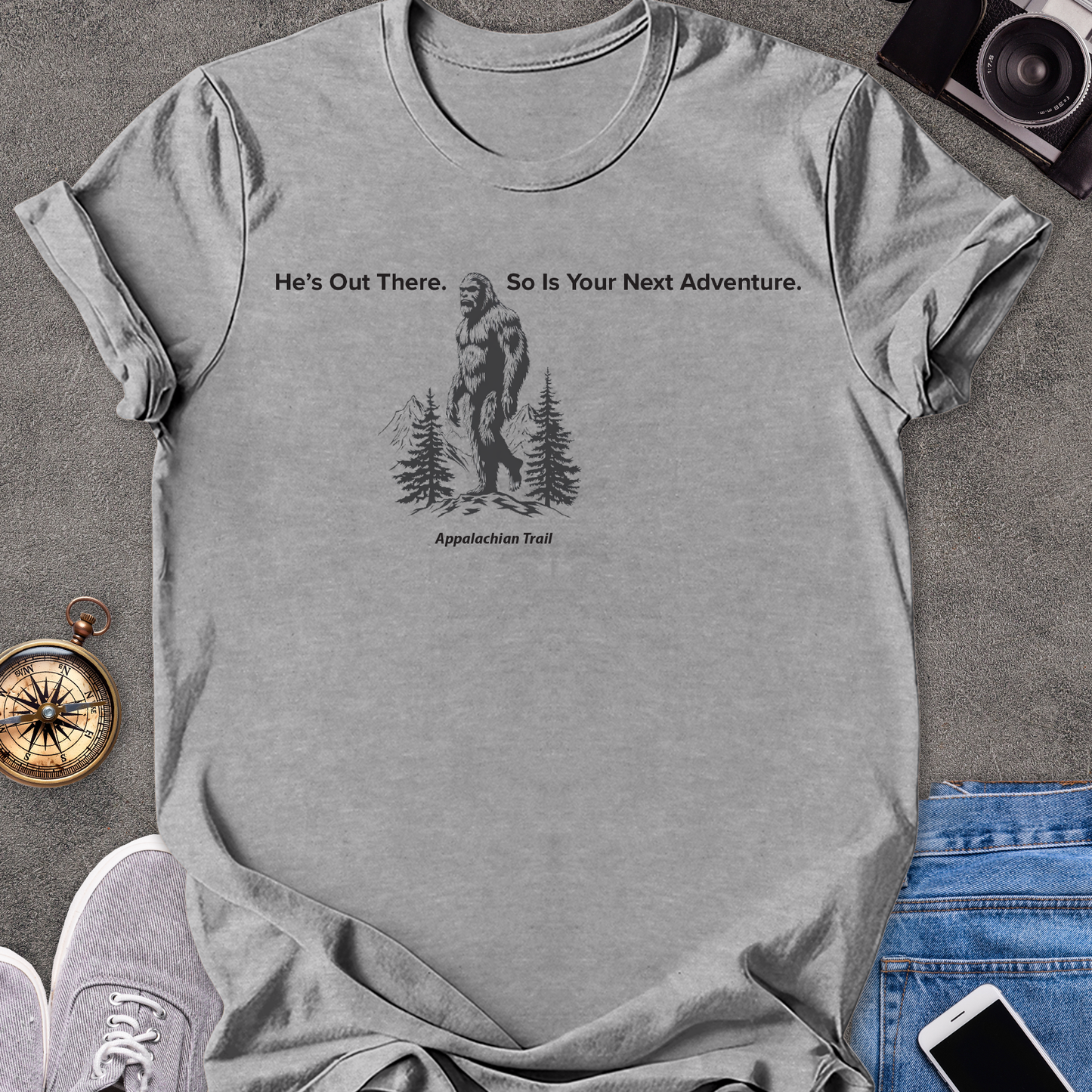 He's Out There. So Is Your Next Adventure-Appalachian Trail | Unisex Softstyle T-Shirt | Appalachian Trail Travel Tee