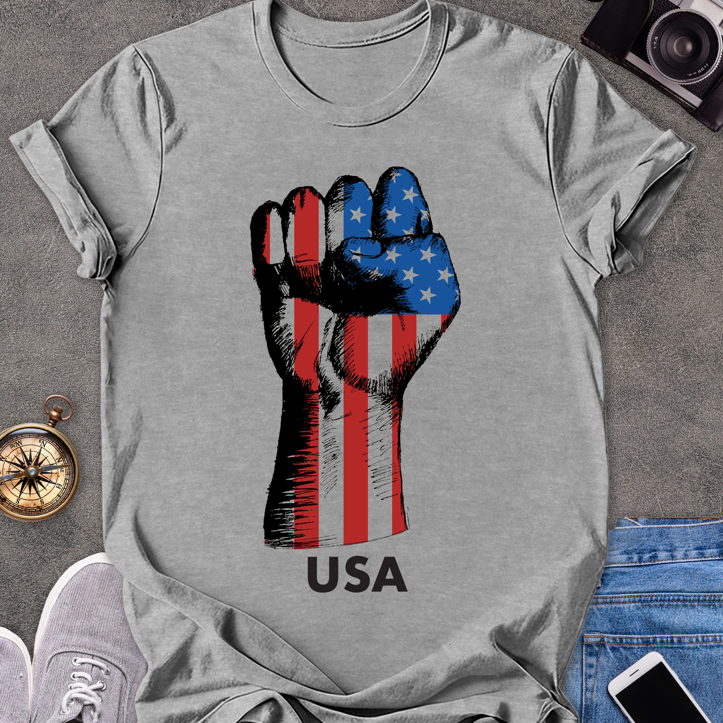 USA | Unisex Softstyle T-Shirt | USA Pride Travel Tee