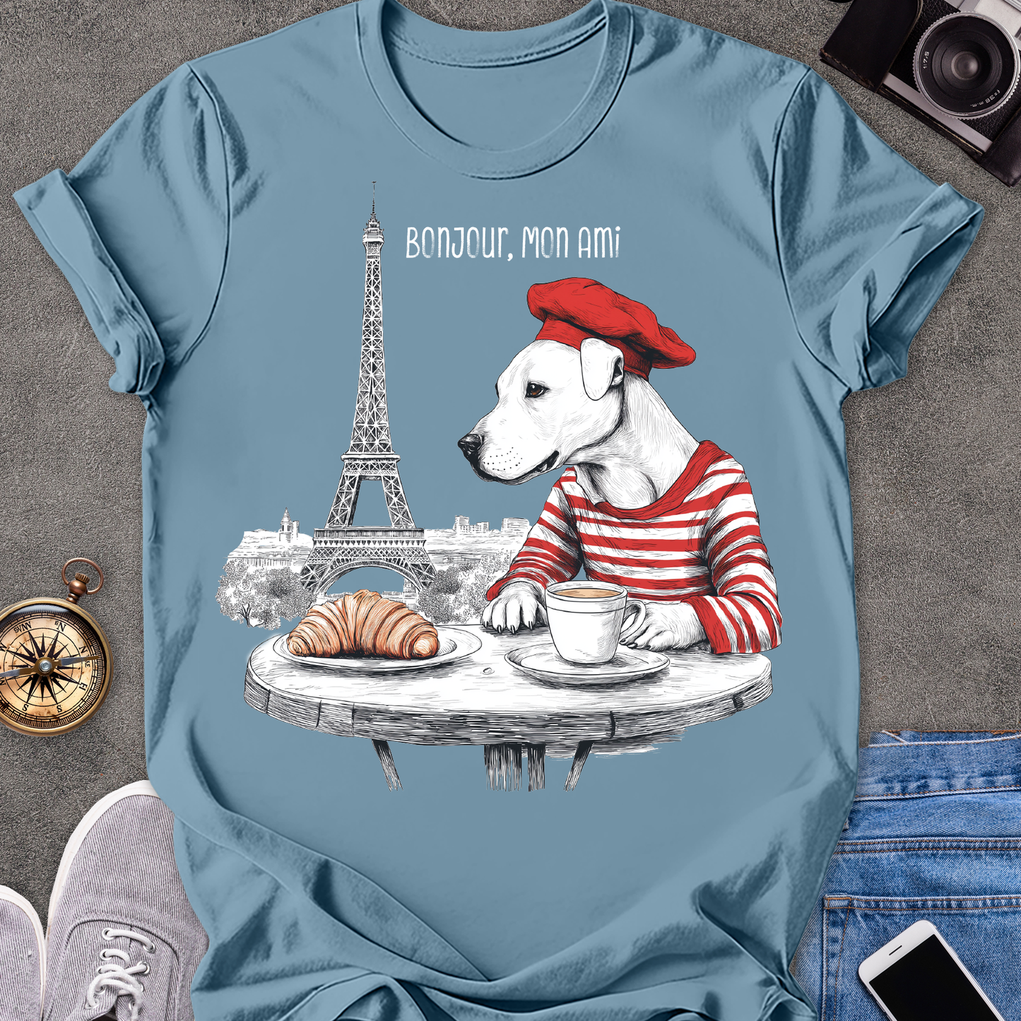 Bonjour, Mon Ami| Unisex Softstyle T-Shirt | France Travel Tee