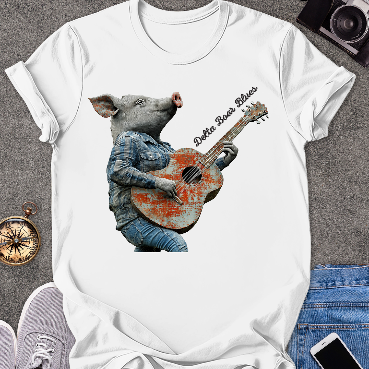 Delta Boar Blues | Unisex Softstyle T-Shirt | Southern Travel Tee
