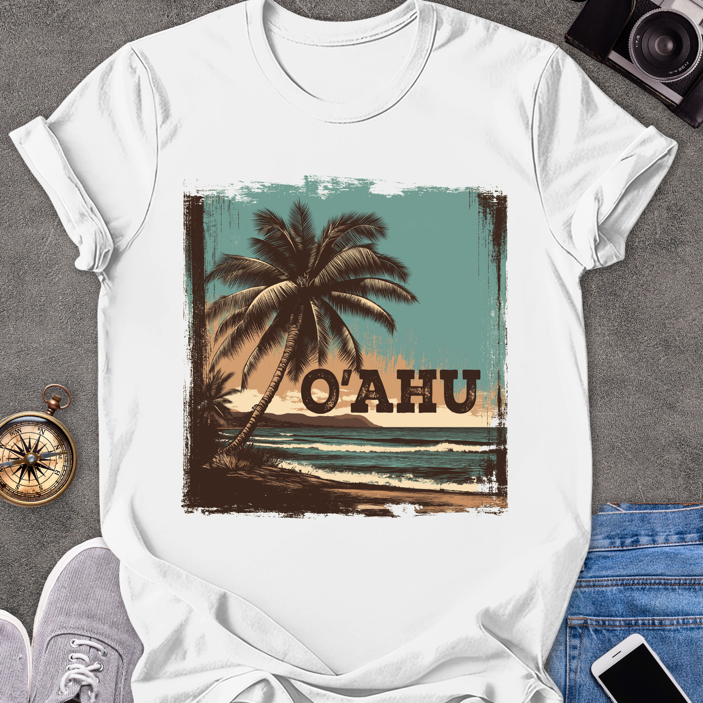 O'ahu | Unisex Softstyle T-Shirt | Hawaii Travel Tee