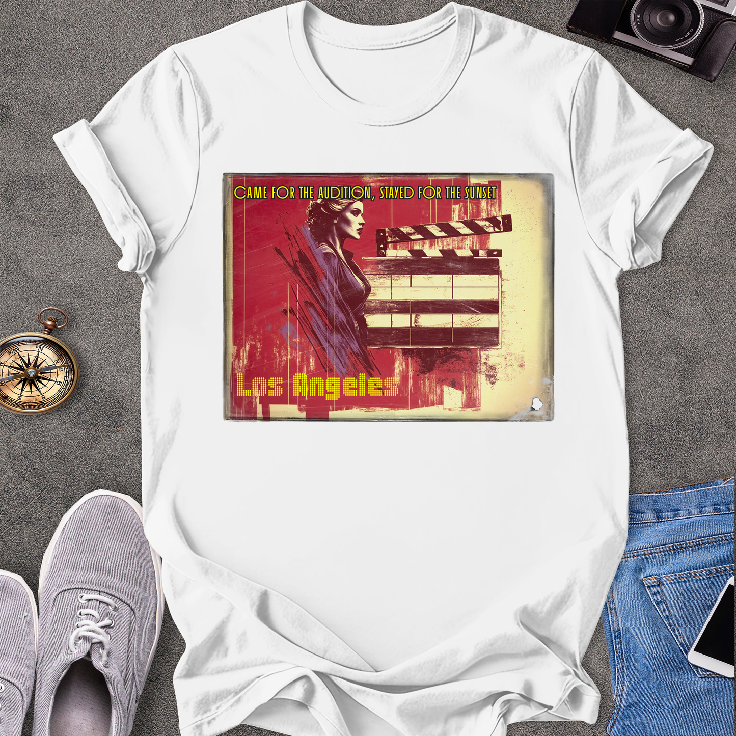 Came For The Audtion, Stayed For The Sunset, Los Angels T-Shirt