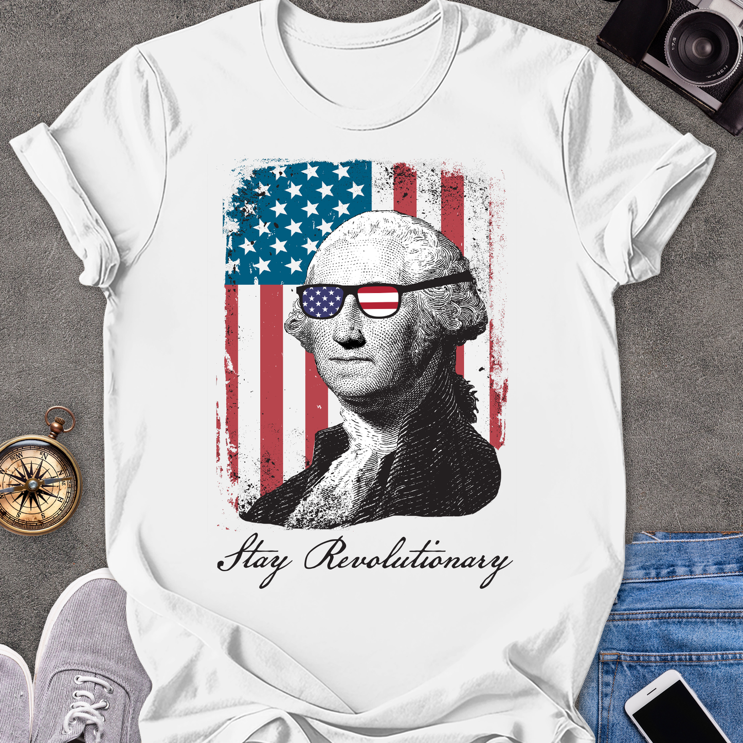 Stay Revolutionary | Unisex Softstyle T-Shirt | USA Travel Tee