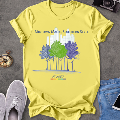 Midtown Magic, Southern Style - Atlanta | Unisex Softstyle T-Shirt | Gay Pride
