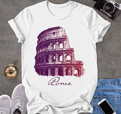 Rome Italy - The Colosseum | Unisex Softstyle T-Shirt | Travel Lover Tee