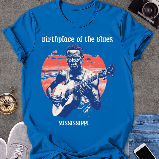 Birthplace of the Blues, Mississippi | Unisex Softstyle T-Shirt | Southern Travel Tee