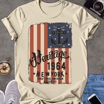 Heritage 1964 New York | Unisex Softstyle T-Shirt | Retro New York Travel Tee