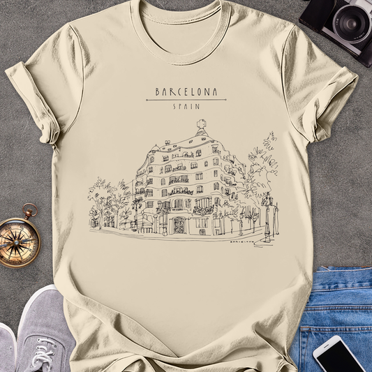 Barcelona Spain | Unisex Softstyle T-Shirt | Spain Travel Tee