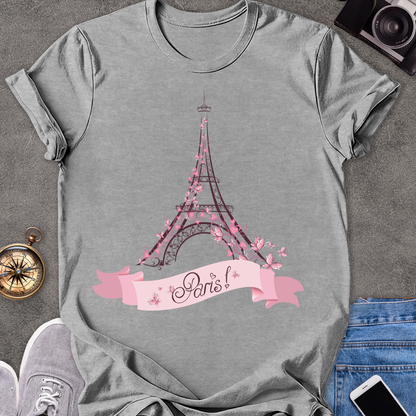 Paris| Unisex Softstyle T-Shirt | Eiffel Tower Travel Tee