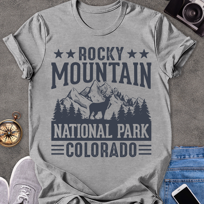 Rocky Mountain National Park, Colorado| Unisex Softstyle T-Shirt | Colorado Travel Tee