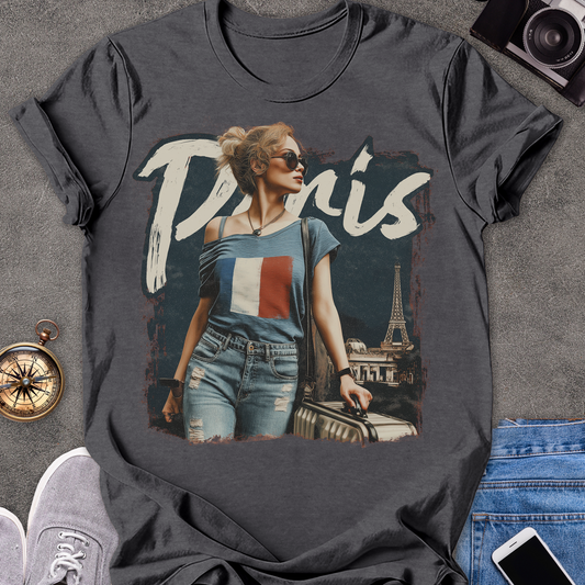 Paris | Unisex Softstyle T-Shirt | Paris Travel Tee