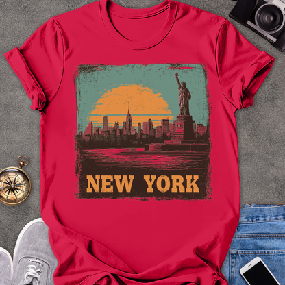 New York | Unisex Softstyle T-Shirt | New York City Travel Tee