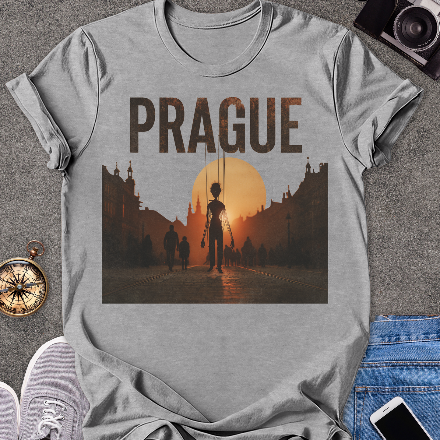 Prague | Unisex Softstyle T-Shirt | Czech Republic Travel Tee