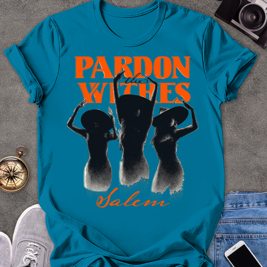 Pardon the Witches, Salem | Unisex Softstyle T-Shirt | Massachusetts Travel Tee
