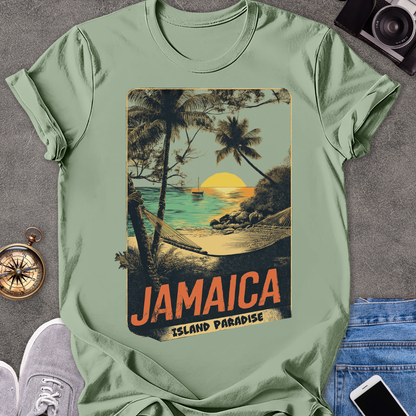 Jamaica, Island Paradise | Unisex Softstyle T-Shirt | Caribbean Travel Tee