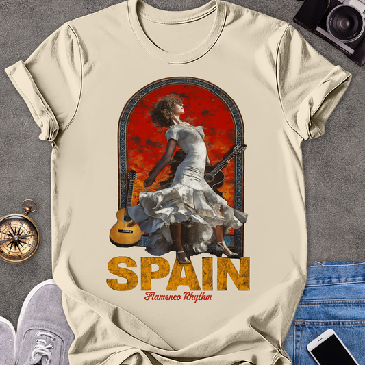 Spain, Flamenco Rhythm | Softstyle T-Shirt | Spain Travel Tee