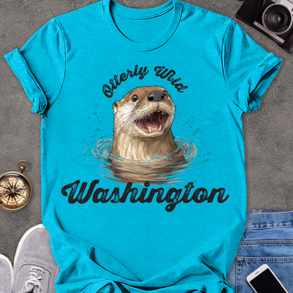 Otterly Wild, Washington | Softstyle T-Shirt | Wildlife Travel Tee