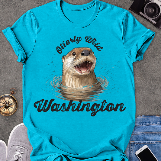 Otterly Wild, Washington | Softstyle T-Shirt | Wildlife Travel Tee
