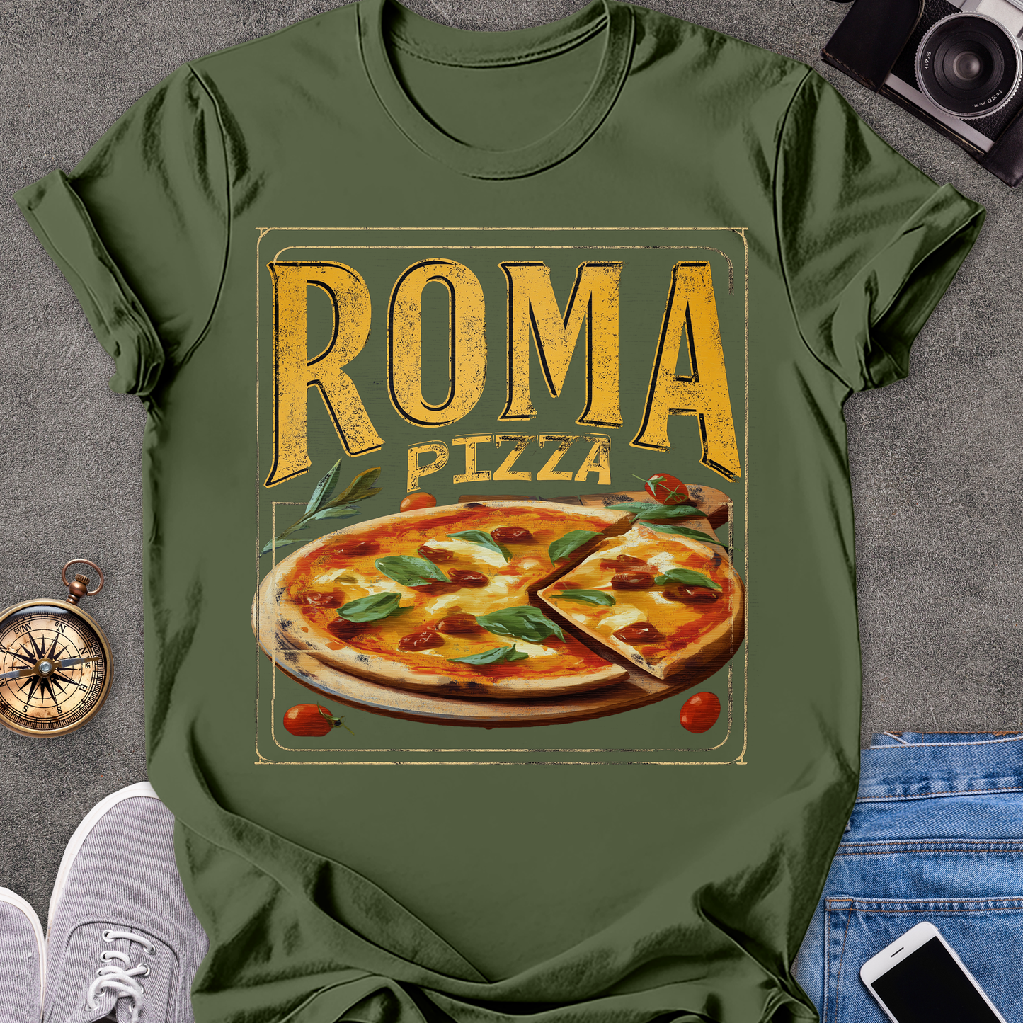 Roma Pizza | Softstyle T-Shirt | Italy Travel Tee