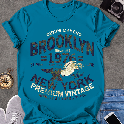 Brooklyn 1976 New York Vintage | Unisex Softstyle T-Shirt | Vintage Brooklyn Travel Tee