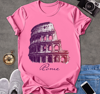 Rome Italy - The Colosseum | Unisex Softstyle T-Shirt | Travel Lover Tee