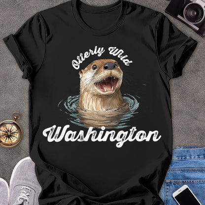 Otterly Wild, Washington | Softstyle T-Shirt | Wildlife Travel Tee