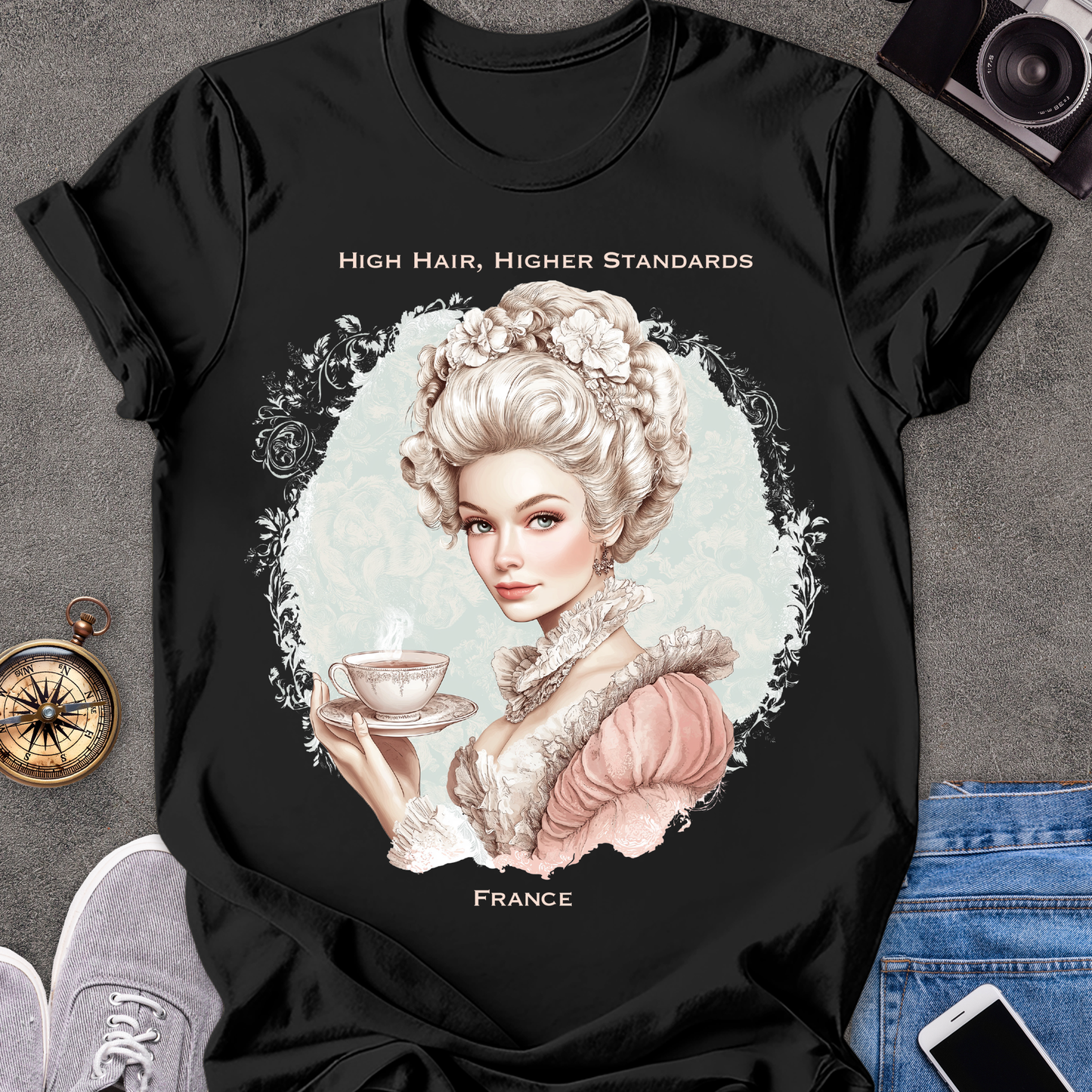 High Hair, Higher Standards - France | Unisex Softstyle T-Shirt | France Travel Tee