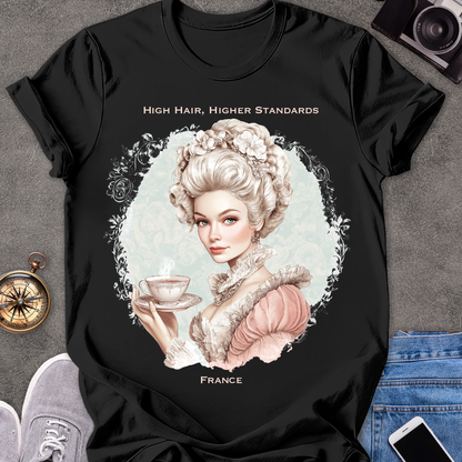 High Hair, Higher Standards - France | Unisex Softstyle T-Shirt | France Travel Tee