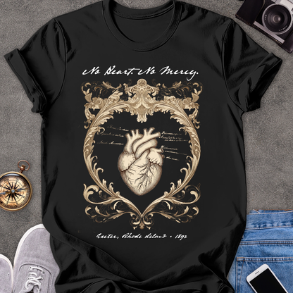No Heart. No Mercy. Exeter, Rhode Island| Unisex Softstyle T-Shirt | Vampire Travel Tee