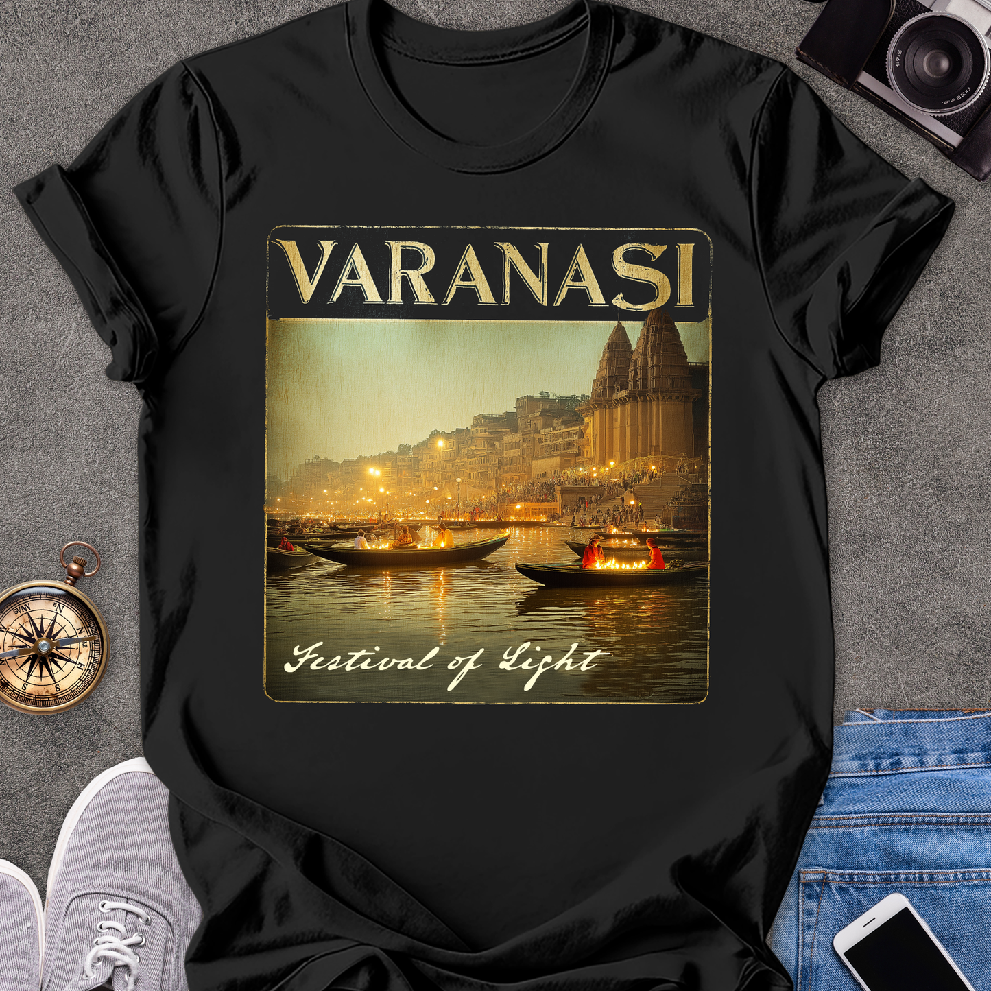 Varanasi, Festial of Light | Softstyle T-Shirt | India Travel Tee