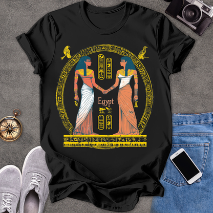 Egypt -Two Goddesses | Unisex Softstyle T-Shirt | Travel Lover Tee