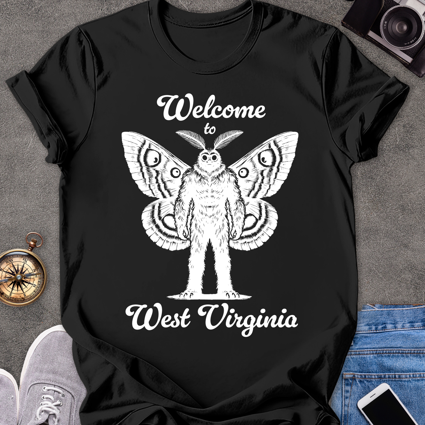 Welcome to West Virginia| Unisex Softstyle T-Shirt | Mothman Travel Tee