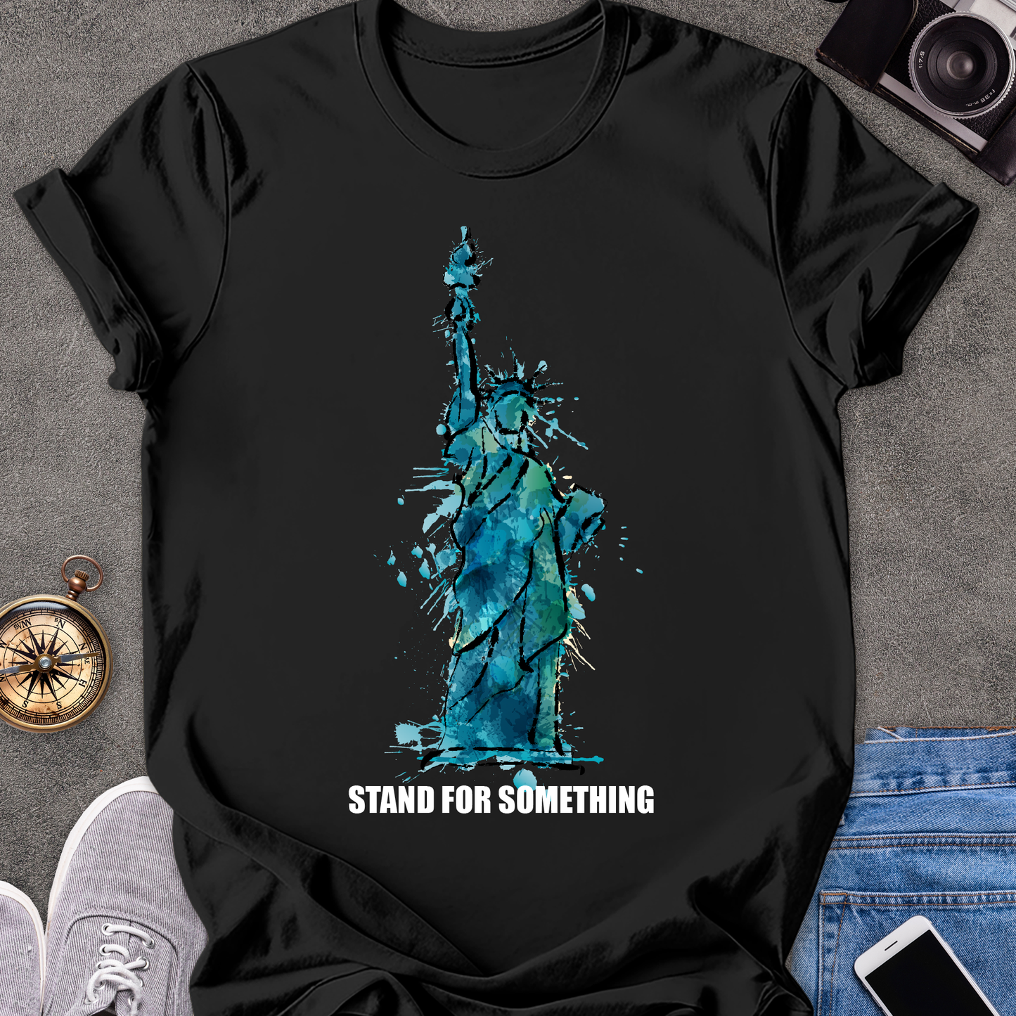 Stand For Something | Unisex Softstyle T-Shirt | USA Travel Tee