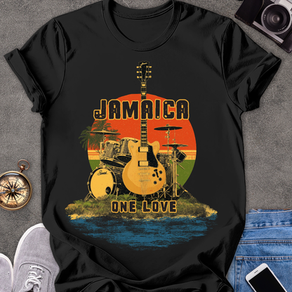 Jamaica, One Love | Unisex Softstyle T-Shirt | Caribbean Travel Tee