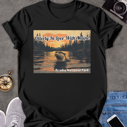 Otterly In Love With Maine - Acadia National Park | Unisex Softstyle T-Shirt | Acadia National Park Tee