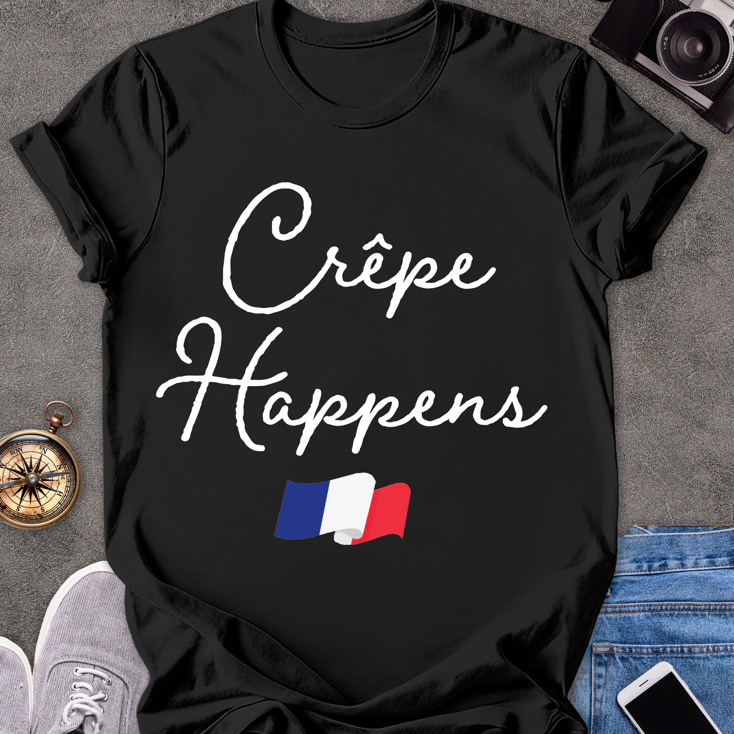 Crepe Happens | Softstyle T-Shirt | French Travel Tee