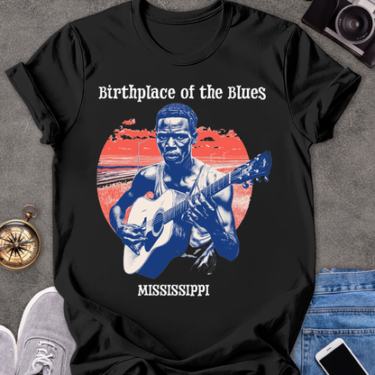 Birthplace of the Blues, Mississippi | Unisex Softstyle T-Shirt | Southern Travel Tee