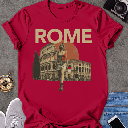 Rome | Unisex Softstyle T-Shirt | Rome Colosseum Travel Tee