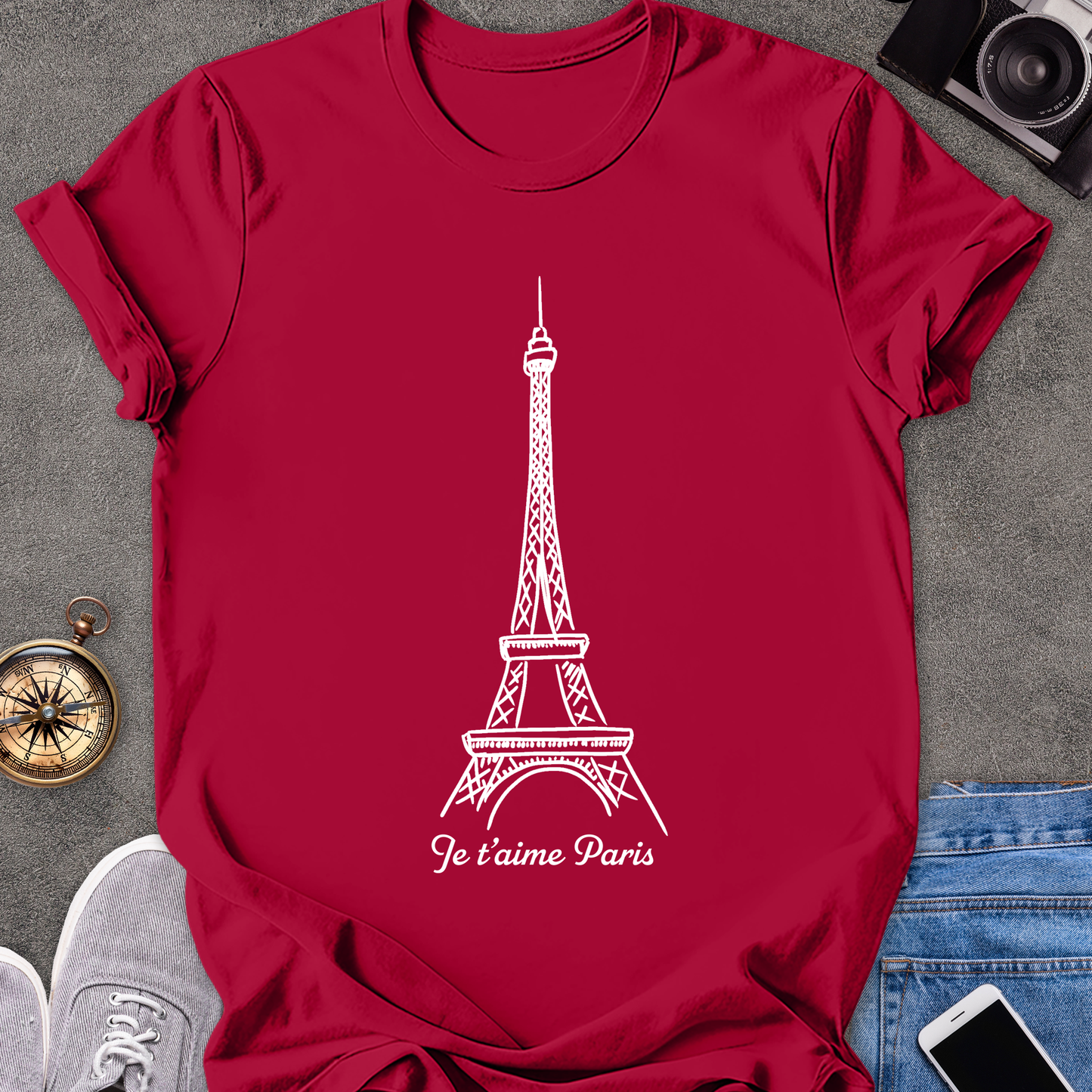 Je 't aime Paris | Unisex Softstyle T-Shirt | Travel Lover Tee