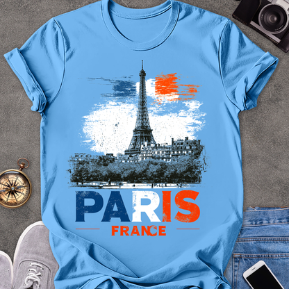 Paris, France | Softstyle T-Shirt | French Travel Tee
