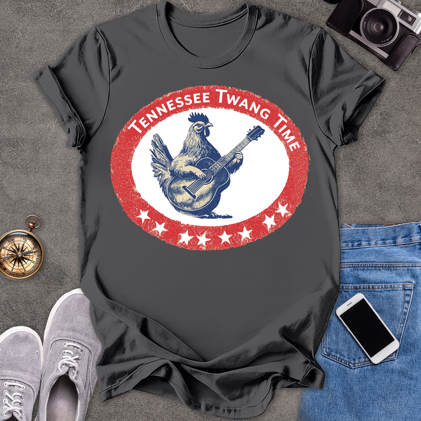 Tennessee Twang Time | Unisex Softstyle T-Shirt | Fun and Casual Music Lover Tee