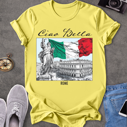 Ciao Bella - Rome Italian Flag T-Shirt