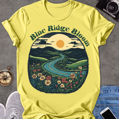 Blue Ridge Bloom | Unisex Softstyle T-Shirt | Adventure Tee