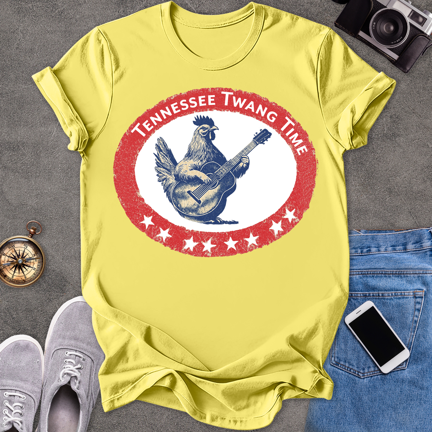 Tennessee Twang Time | Unisex Softstyle T-Shirt | Fun and Casual Music Lover Tee