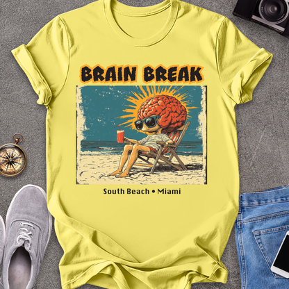 Brain Break - South Beach, Miami Florida T-Shirt