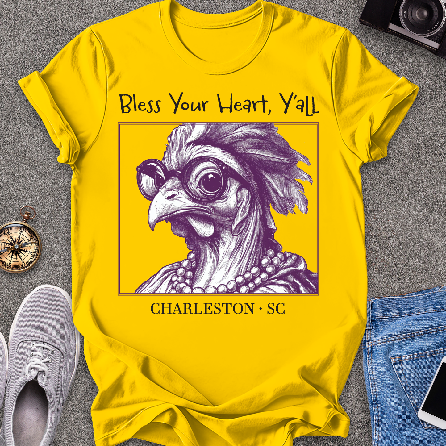 Bless Your Heart Y'all Charleston,South Carolina T-Shirt